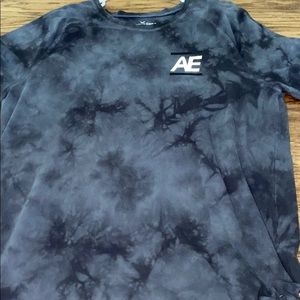 black tie die american eagle shirt